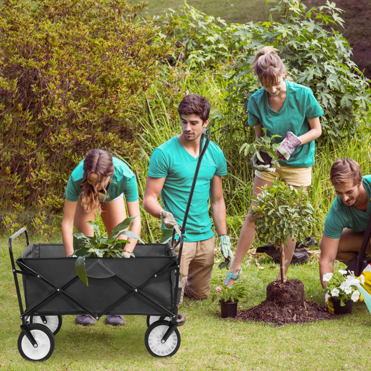 Pirecart Collapsible Folding Wagon Cart Outdoor Park Utility